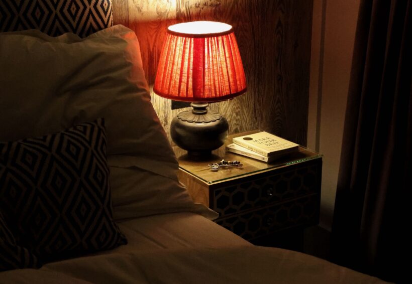 Calming bedroom at The Gallivant, boutique Sussex coast hotel near Rye beach