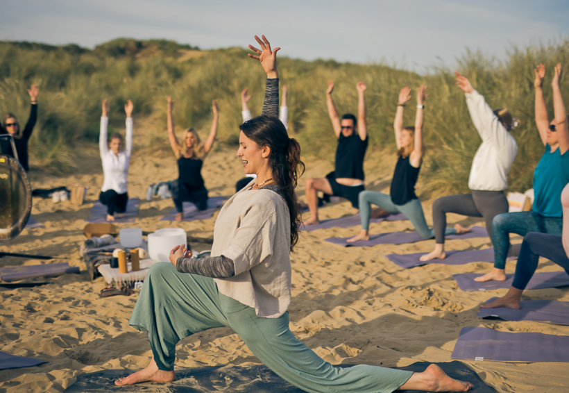 Yoga in Beach