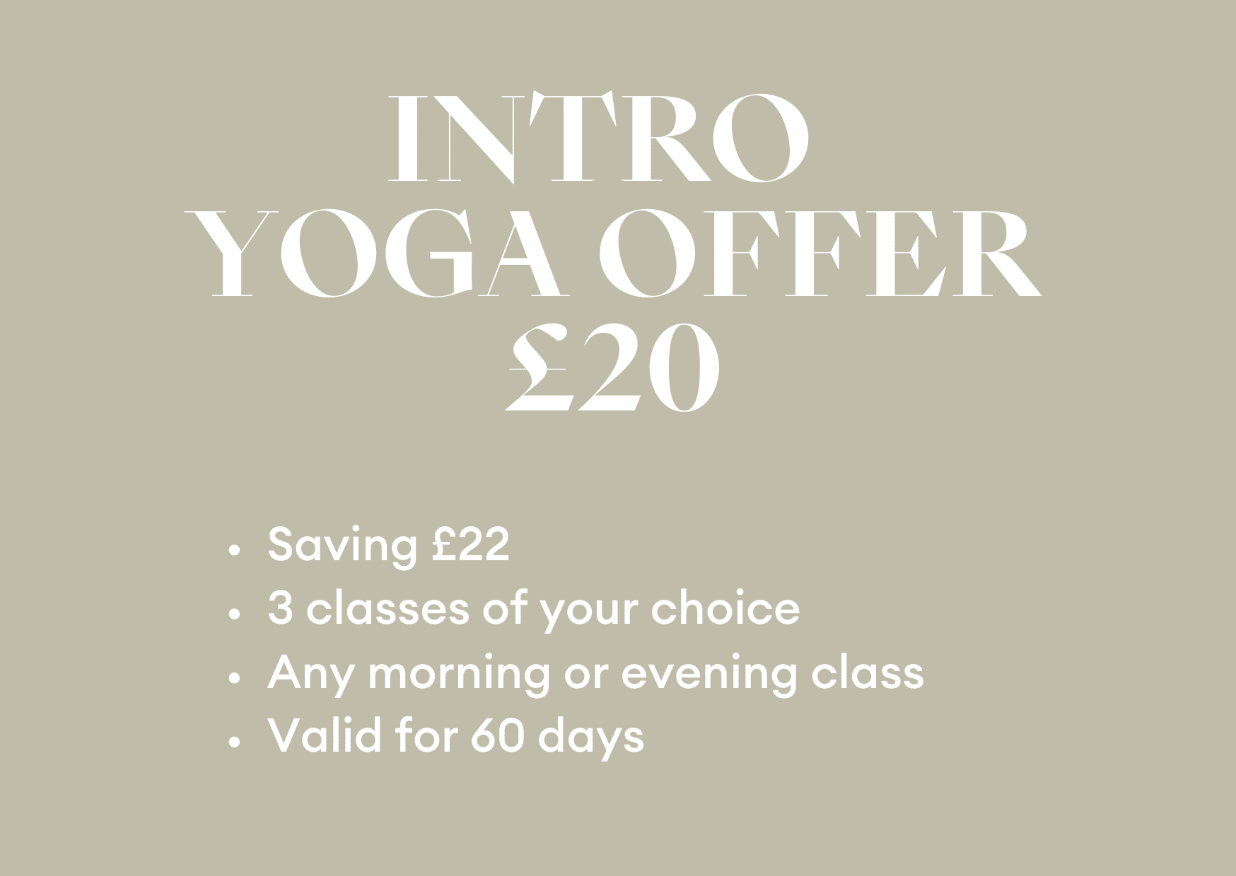 Yoga Offer
